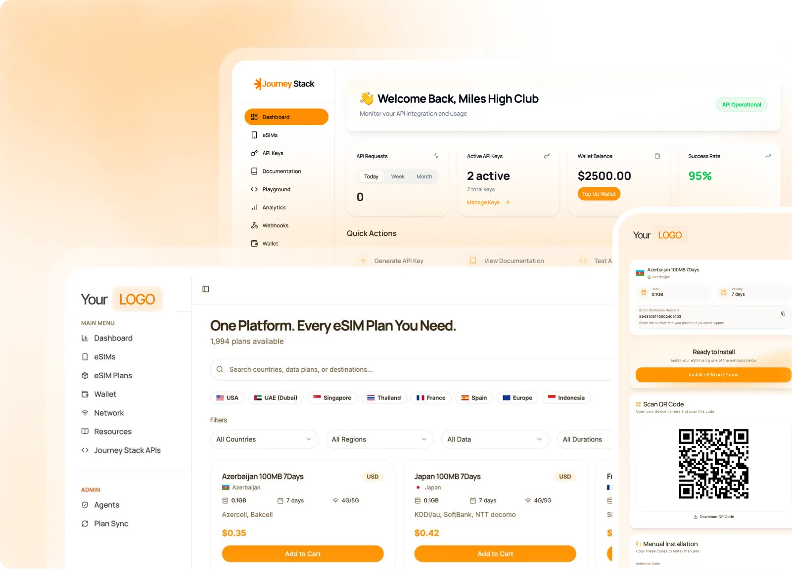 Agent Portal — eSIM management